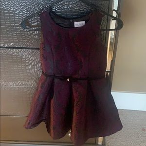 Purple and black dress